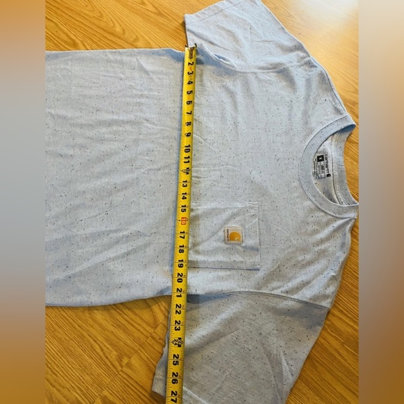 Carhartt Shirt Adult Medium Blue Short Sleeve Tee Crewneck Workwear Men’s - Picture 3 of 8